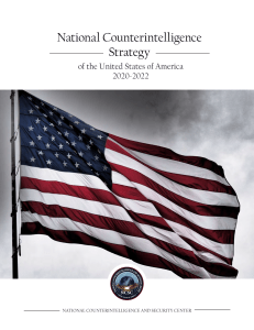 2020-2022 US National Counterintelligence Strategy