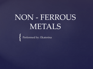 NON - FERROUS METALS