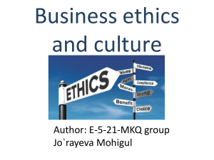 15.Business ethics and culture