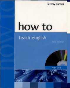 harmer jeremy how to teach english