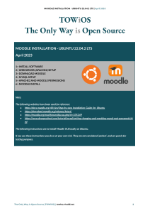 Инструкция по установке Moodle на Ubuntu 22.04
