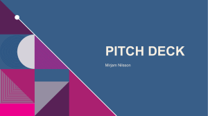 Colorful abstract pitch deck