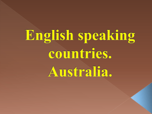 Презентация Австралия английский язык