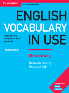 English Vocabulary in Use Elementary 2017