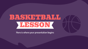  Basketball Lesson by Slidesgo