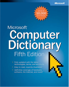 Microsoft Computer Dictionary 5th Edition