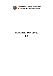 Level B2 Word List