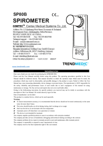 Инструкция к спирометру SP80B