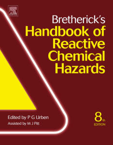 Brethericks handbook of reactive chemical hazarlds by Bretherick