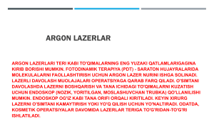 Argon lazerlar