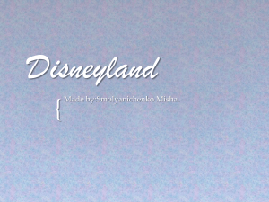 Disneyland  Amusement Park