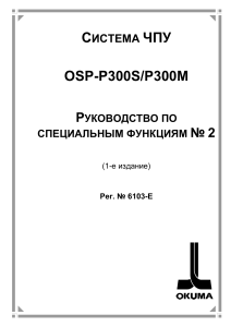 6103-E OSP P300 S M Rukovodstvo po spetsialnym funktsiam rus
