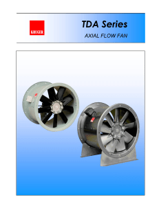 TDA Series - Axial Flow Fan - Product Catalogue