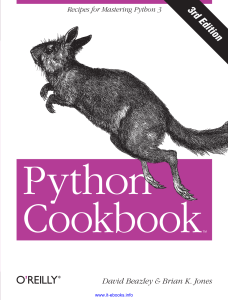 Python Cookbook 3rd Edition proglib