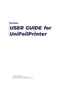 Инструкция unifoilprinter