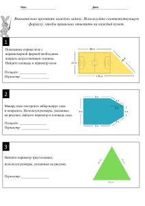 Ploschad i Perimetr geometricheskikh figur Praktika 5-6 kl