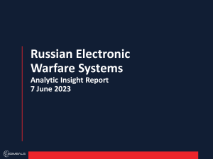 COGINT Analytic Insight Report Russian EW Systems  231119 114942