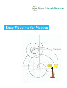 Plastic Snap fit design