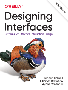 Jenifer Tidwell, Charles Brewer, Aynne Valencia Designing Interfaces (2)