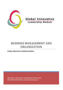 Business Management And Organization Booklet