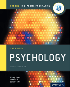 Psychology - Course Companion - Popov, Parker and Seath - Second Edition - Oxford 2017