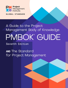 PMI A Guide to the Project Management Body of Knowledge PMBOK Guide