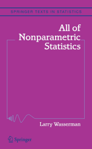 Wasserman All of Nonparametric Statistics BookFi