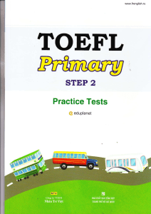 TOEFL Primary Step 2 Practice Tests