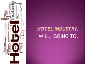 Презентация по английскому языку  Hotel industry. Will, going to 