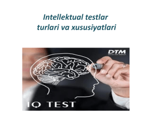 Intellektual testlar