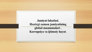 'jamiyat falsafasi