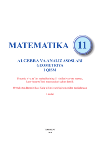 11-sinf-Matematika-1-qism.