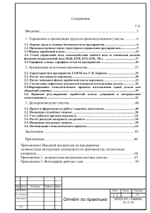 Отчет по практике экономическая часть