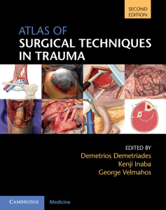 Atlas of Surgical Techniques in Trauma Demetrios Demetriades Kenji