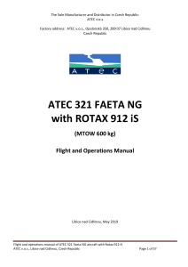 Flight manual FAETA NG iS 600kg AJ 8 2021
