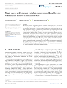 1 статья. Single source self-balanced switched-capacitor mul