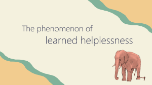 Learned Helplessnens