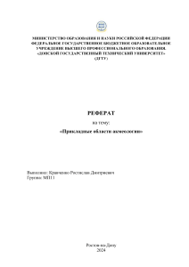 реферат Прикладные области акмеологии