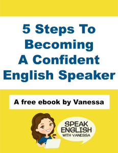 Five Steps to Becoming a Confident English Speaker  Speak English With Vanessa