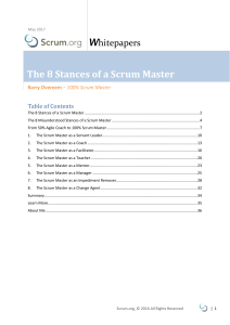 The 8 Stances of a Scrum Master Whitepaper v2 0