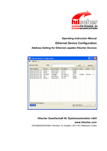 Ethernet Device Configuration OI 10 EN