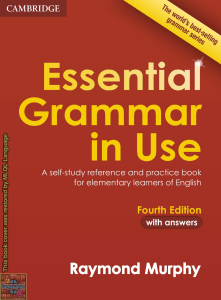 CAMBRIDGE ESSENTIAL GRAMMAR IN USE -1