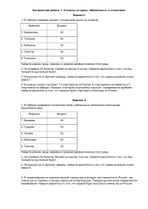 veroyatnost i statistika k.r. 8 klass