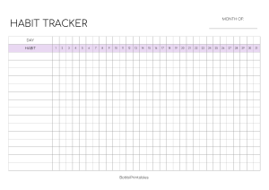 Habit Tracker - Purple