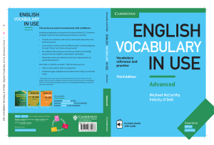 4 English Vocabulary In Use Advanced Cambridge - Third Edition