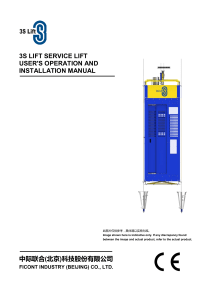 3S Lift Service lift operation and installation manual