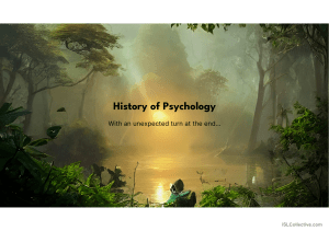 History of Psychology