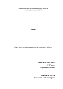 Проект Черноокова Александра