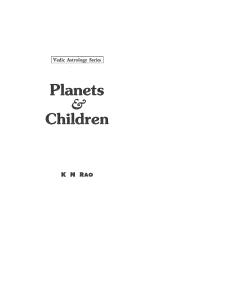 Planets and Children by K N Rao