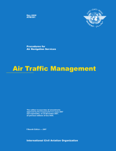 ICAO Doc 4444 Air Traffic Management